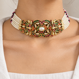 Navrangi Mehr – Pearl Navratan Choker
