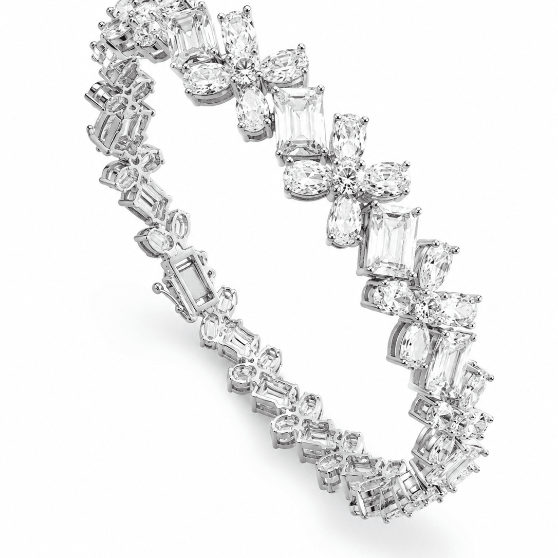 Baguette Diamond Tennis Bracelet - Suramya Designs