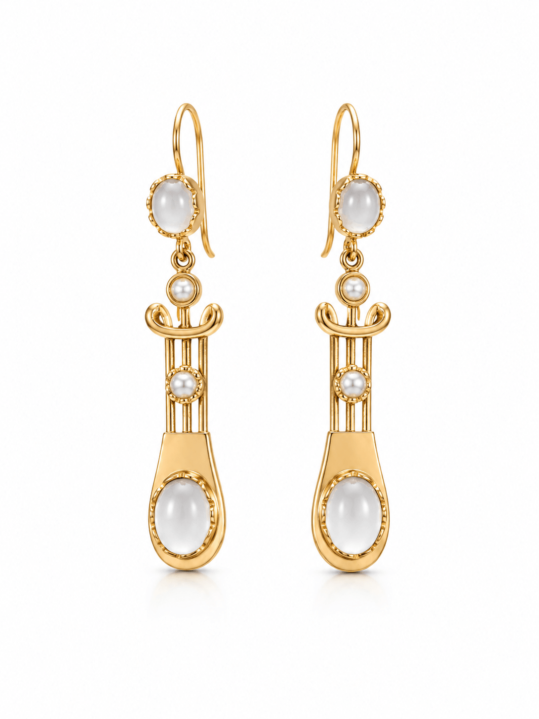 Chic Gray Duo Dangle Earrings - Suramya Designs