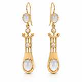 Chic Gray Duo Dangle Earrings - Suramya Designs