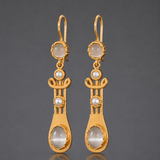 Chic Gray Duo Dangle Earrings - Suramya Designs