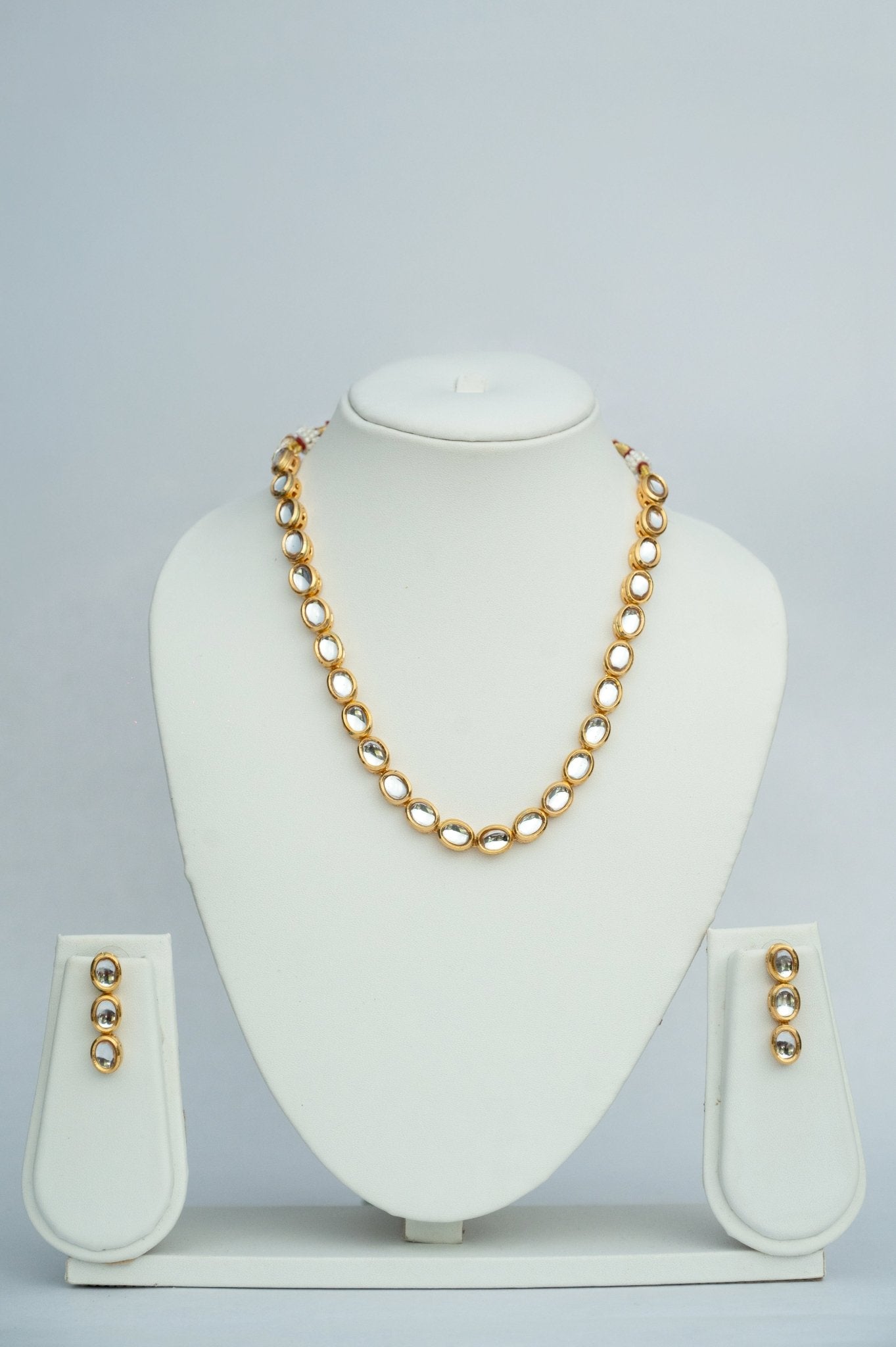 Classic Rajwada Kundan Set-in Oval, teardrop and round - Suramya