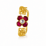 Crysta Gajra Kundan Ring - Suramya Designs
