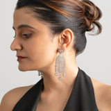 Diamond Mid Sized U Earrings - Suramya