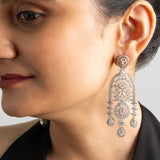 Diamond Mid Sized U Earrings - Suramya