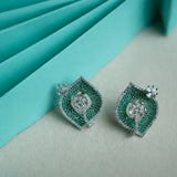 Emerald Blossom Studs (Green) / Sapphire Blossom Studs (Blue) - Suramya