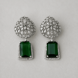 Emerald Diamond Rajsi Earrings - Suramya Designs