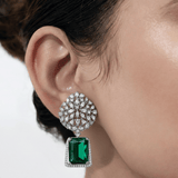 Emerald Diamond Rajsi Earrings - Suramya
