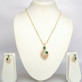 Emerald Grace Pendant Set - Suramya