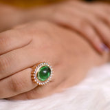 Emerald Moon Glow Ring - Suramya