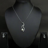 Ethereal Wave Pendant Set - Suramya