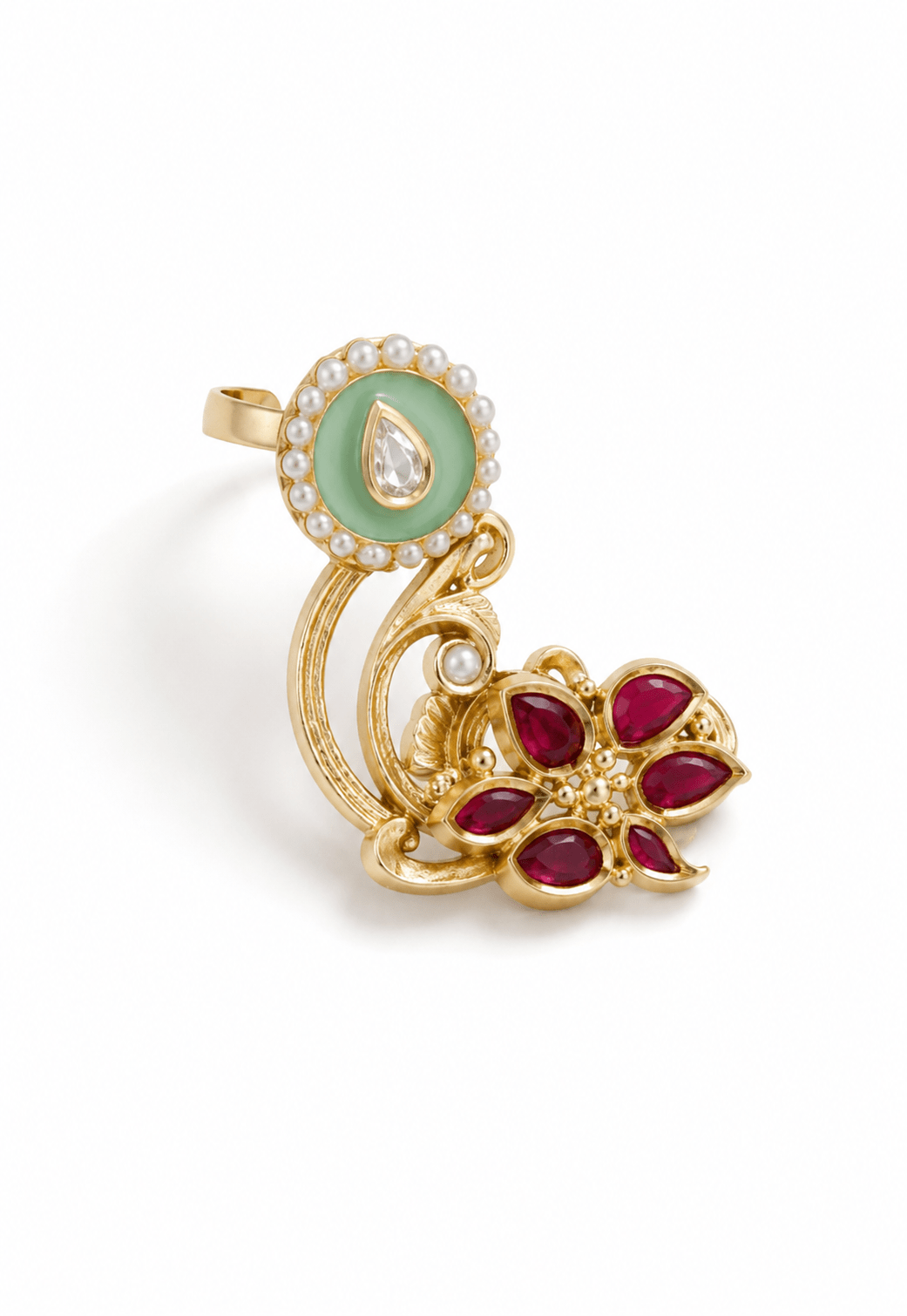 Floral Ear Cuff - Suramya Designs