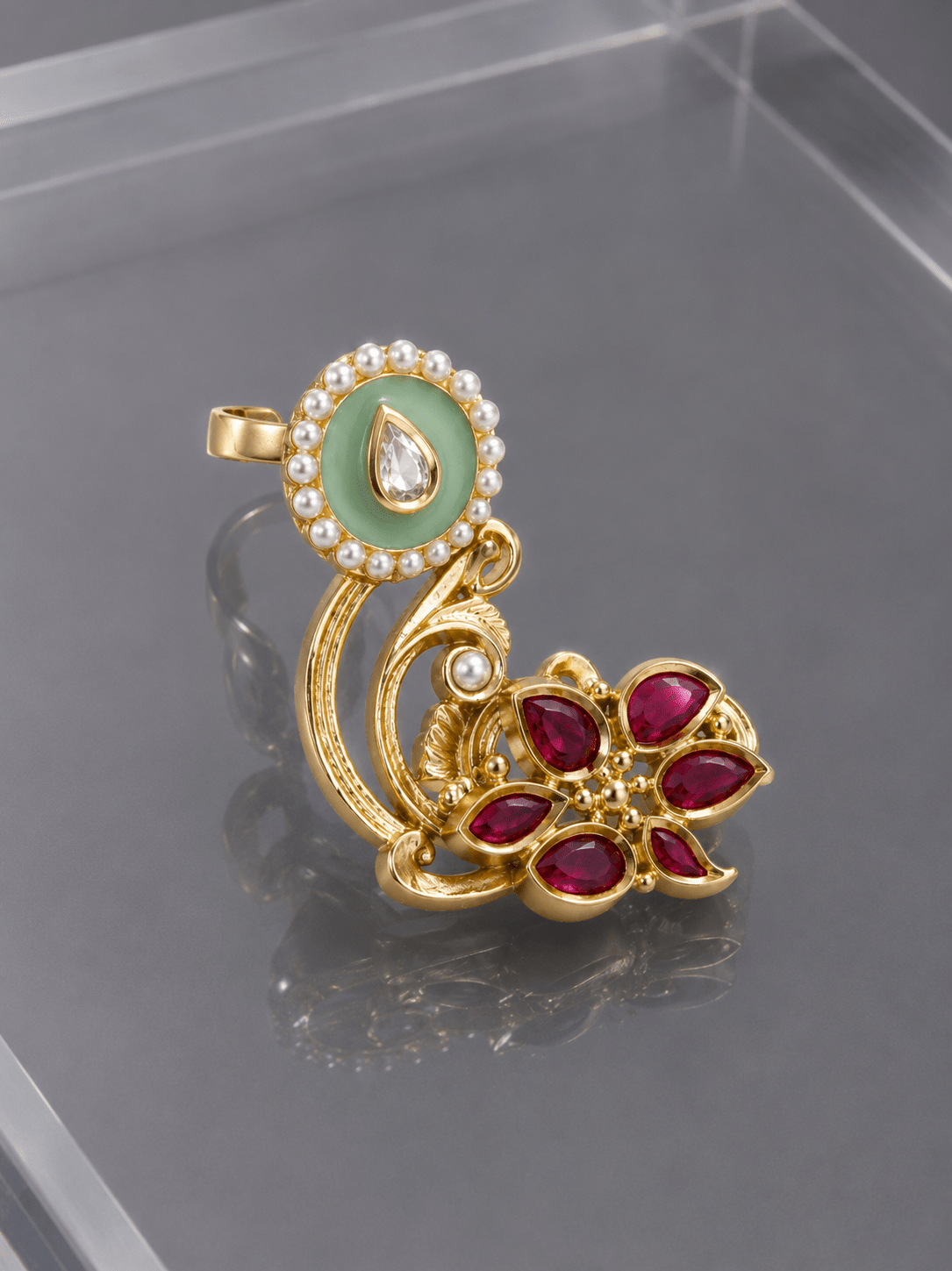 Floral Ear Cuff - Suramya Designs