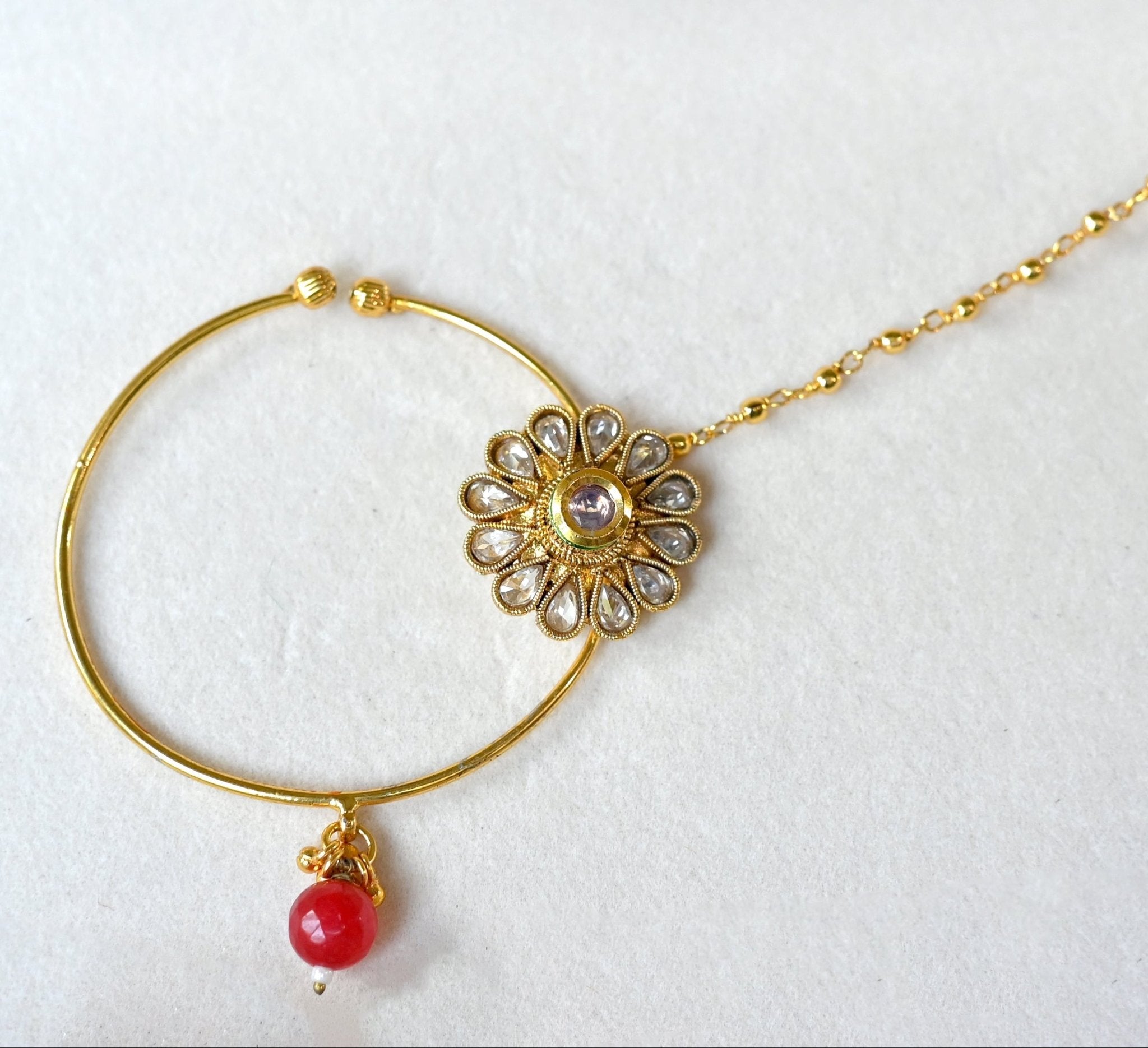 Floral Kundan Radiance Nath - Suramya