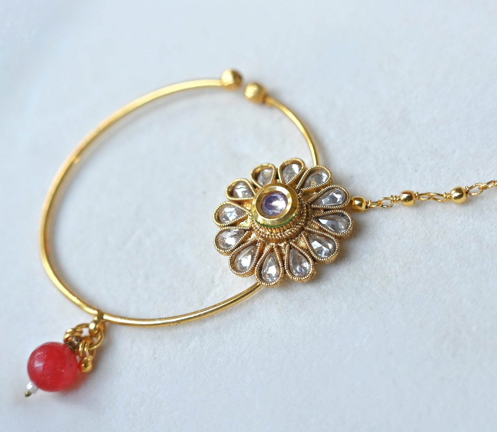 Floral Kundan Radiance Nath - Suramya