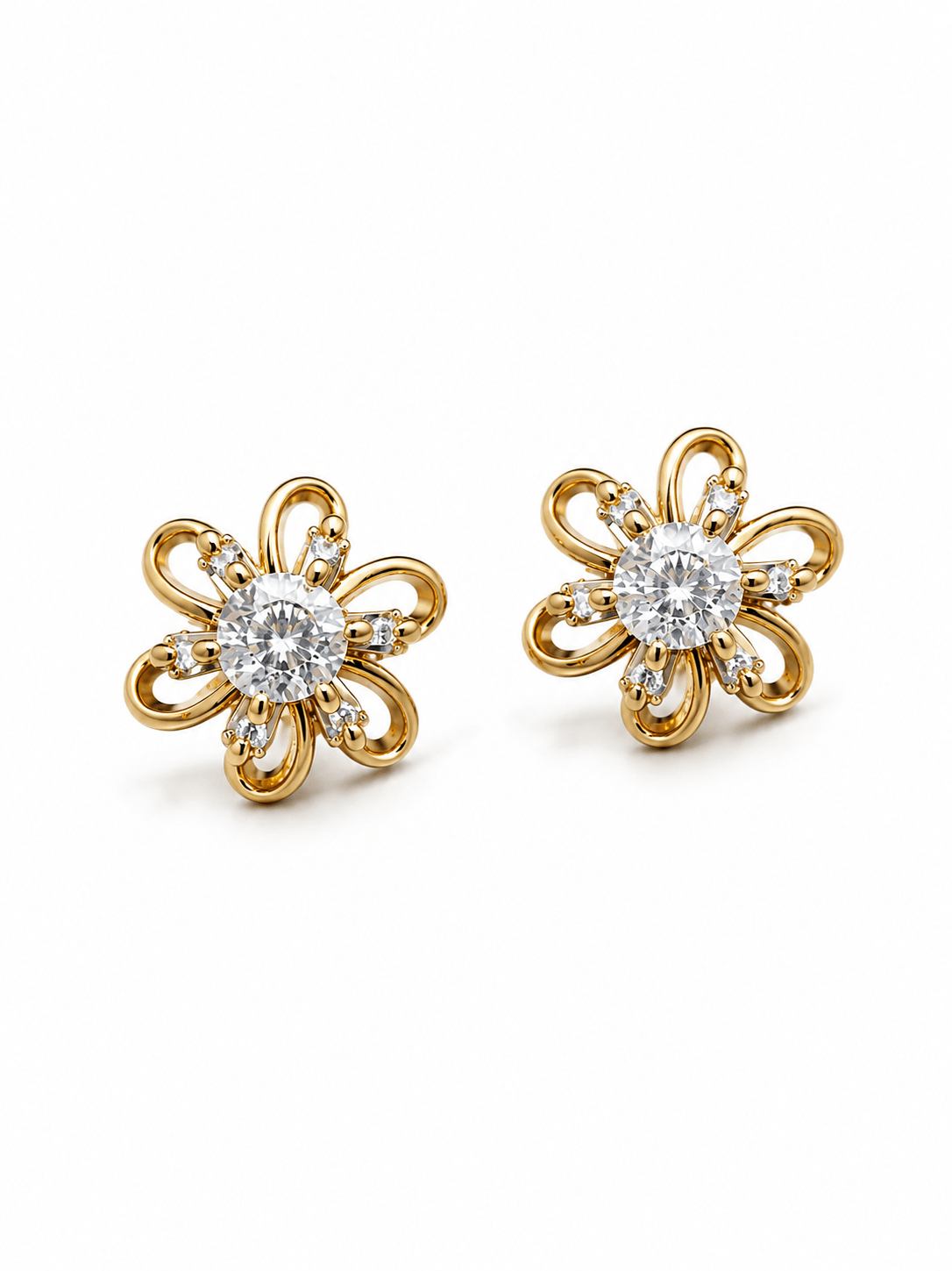 Floral Whisper Studs - Suramya Designs