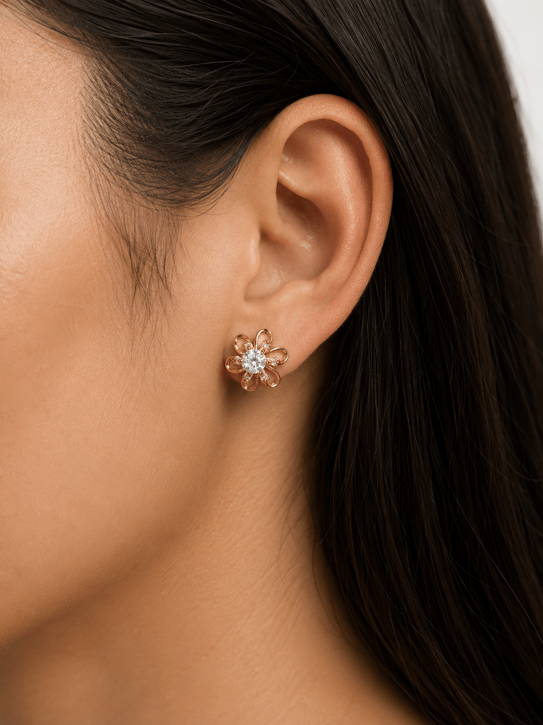 Floral Whisper Studs - Suramya Designs