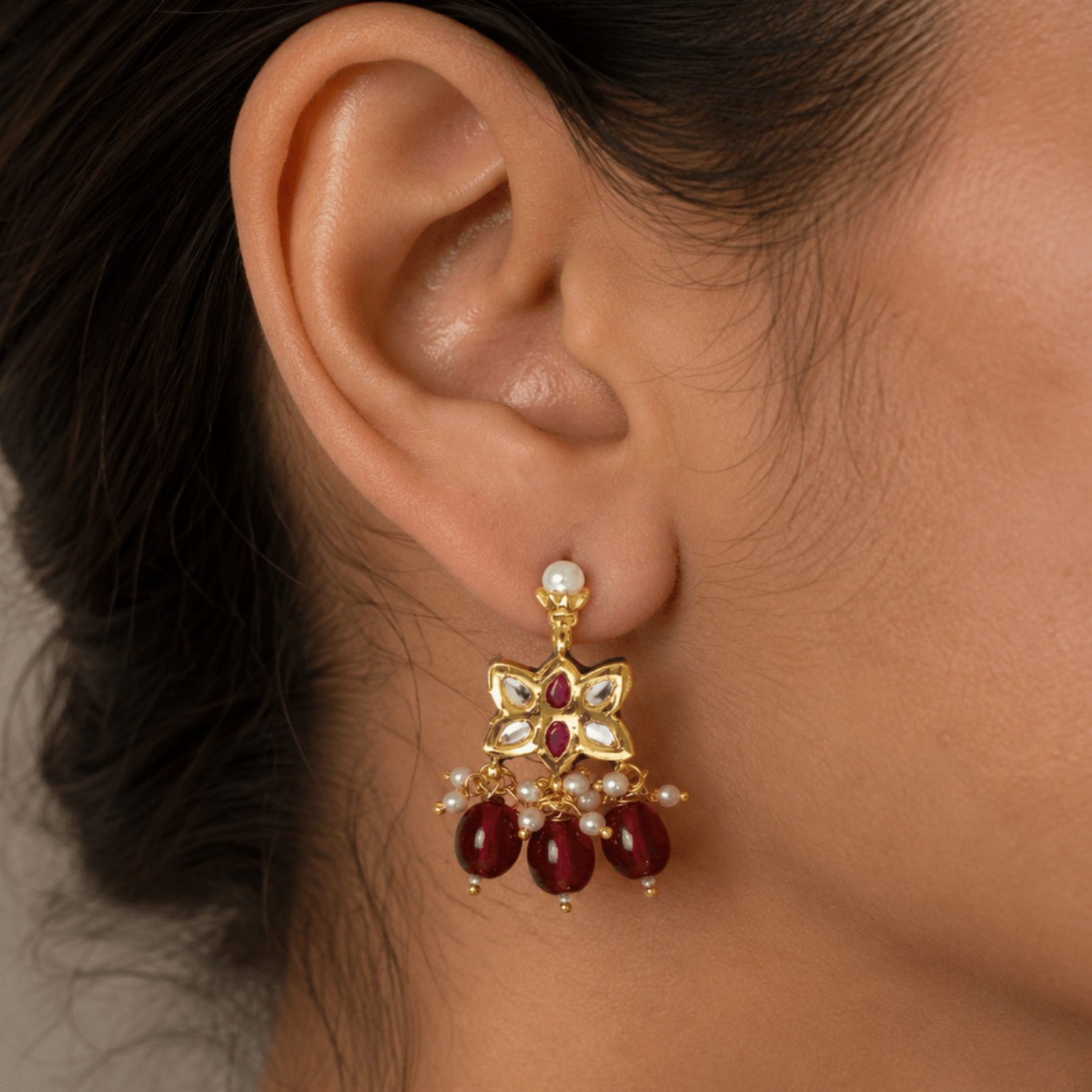 Gulbahar Earrings - Suramya Designs