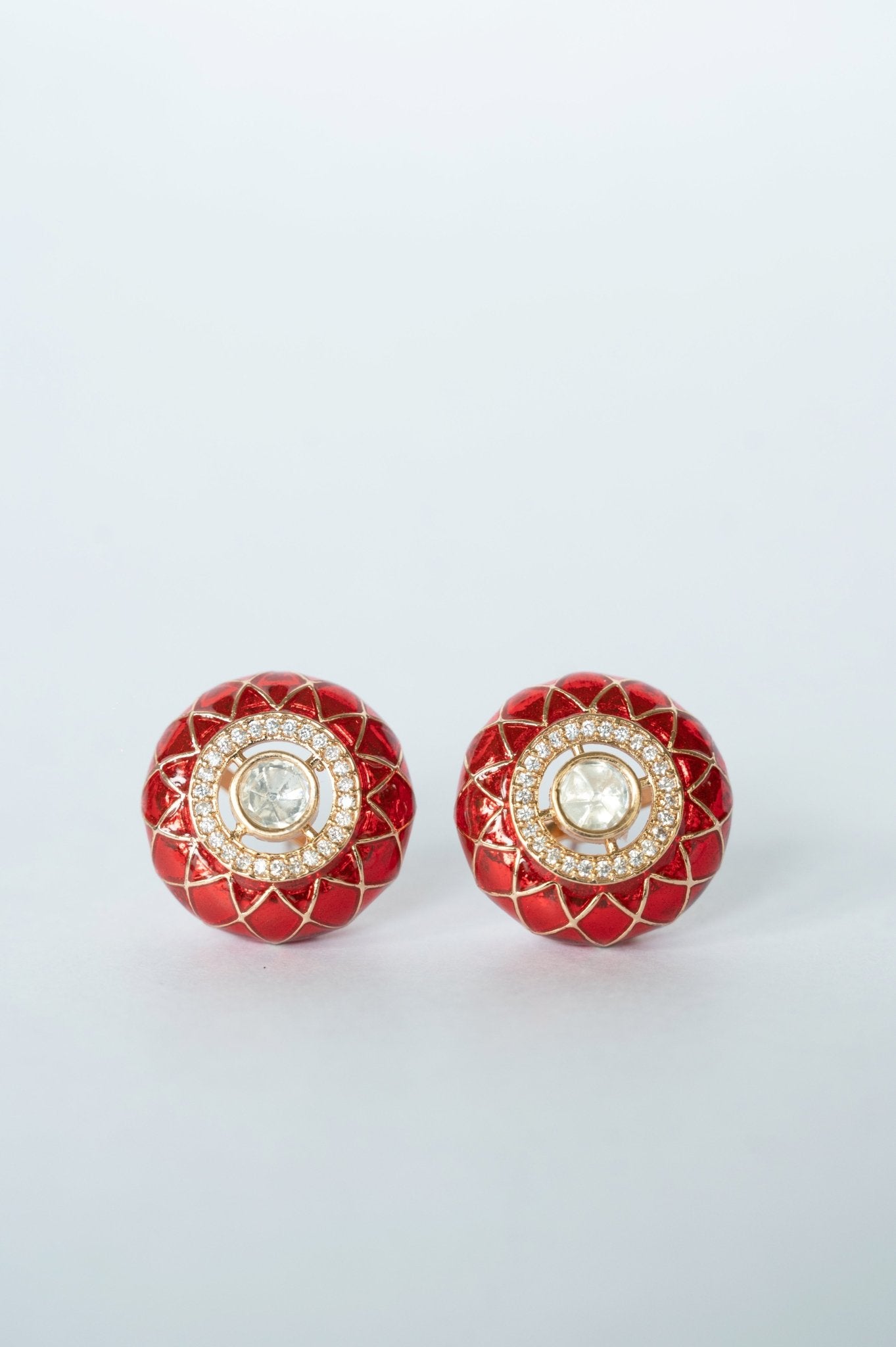 Gulnaar Enamel Studs - Suramya