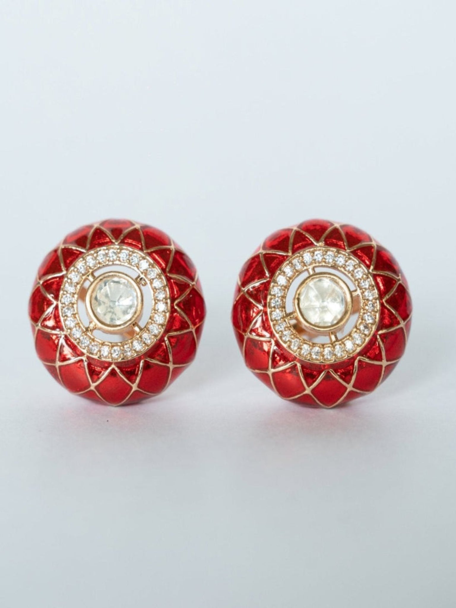 Gulnaar Enamel Studs - Suramya