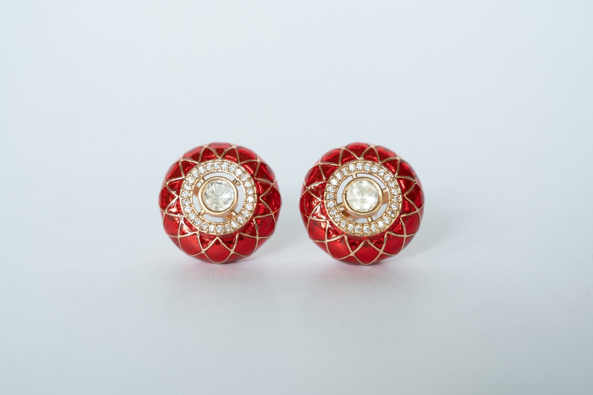 Gulnaar Enamel Studs - Suramya