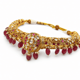 Heritage Ruby Kundan Hasli Choker Set - Suramya Designs
