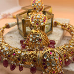 Heritage Ruby Kundan Hasli Choker Set - Suramya