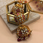 Heritage Ruby Kundan Hasli Choker Set - Suramya