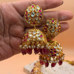 Heritage Ruby Kundan Hasli Choker Set - Suramya