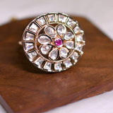 Heritage Ruby Mandala Ring - Suramya