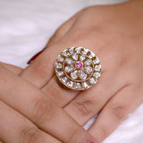 Heritage Ruby Mandala Ring - Suramya