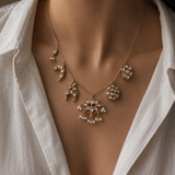 Indian Charms Necklace and earings - Suramya