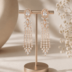 Zircon Detailed Grand Choker Necklace Set (Necklace & Earrings)