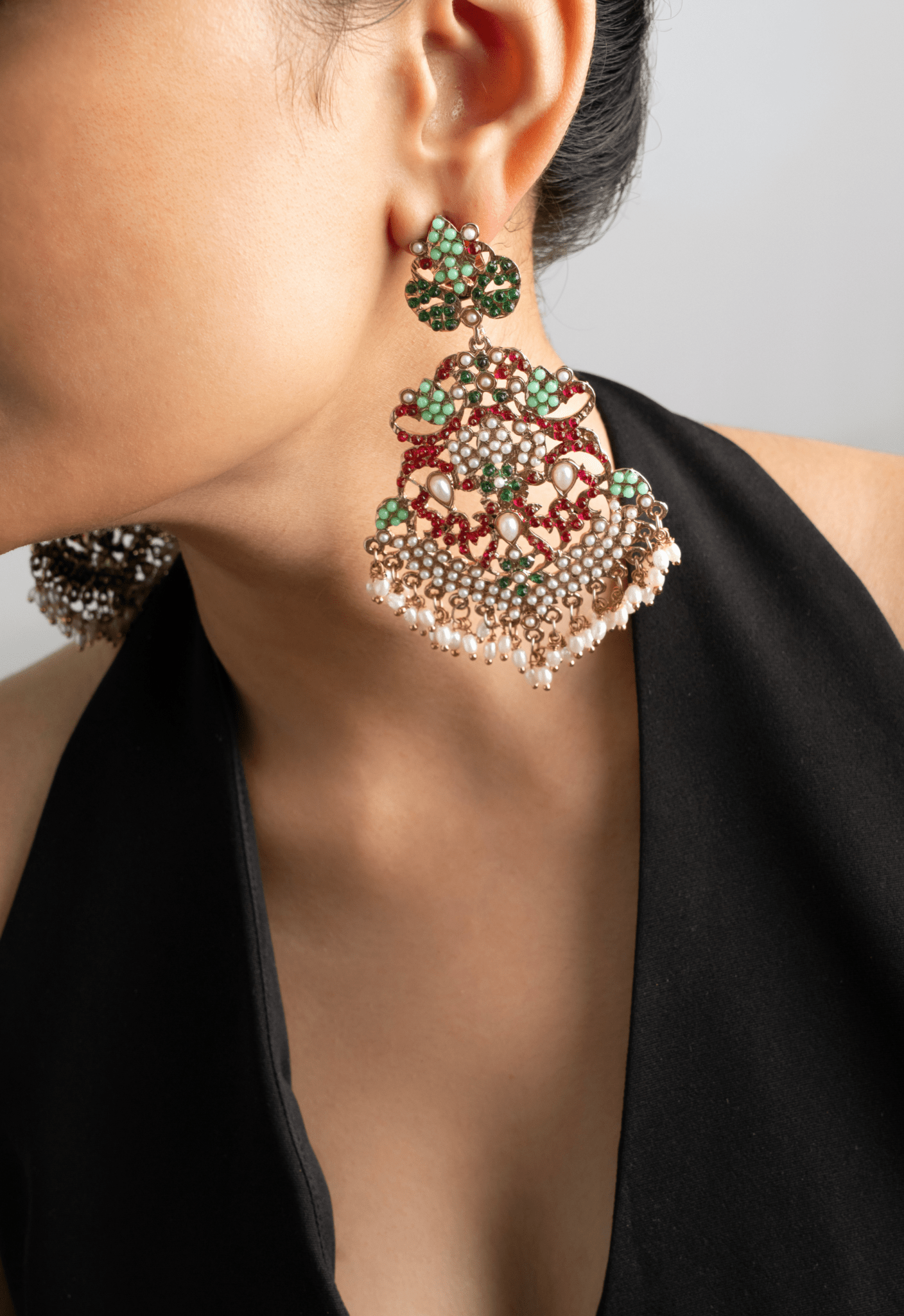 Jadau Statement Earrings - Suramya