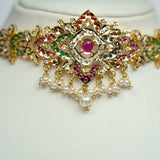 Jadua Navratan Kundan Choker Set - Suramya