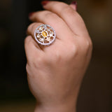 Kundan Solar Radiance Ring - Suramya