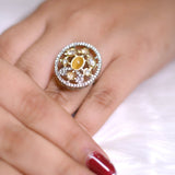 Kundan Solar Radiance Ring - Suramya