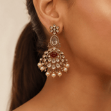 Laalima Pearl Chandbalis - Suramya Designs