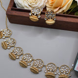Lotus necklace Necklace Set (Necklace & Earrings) - Suramya