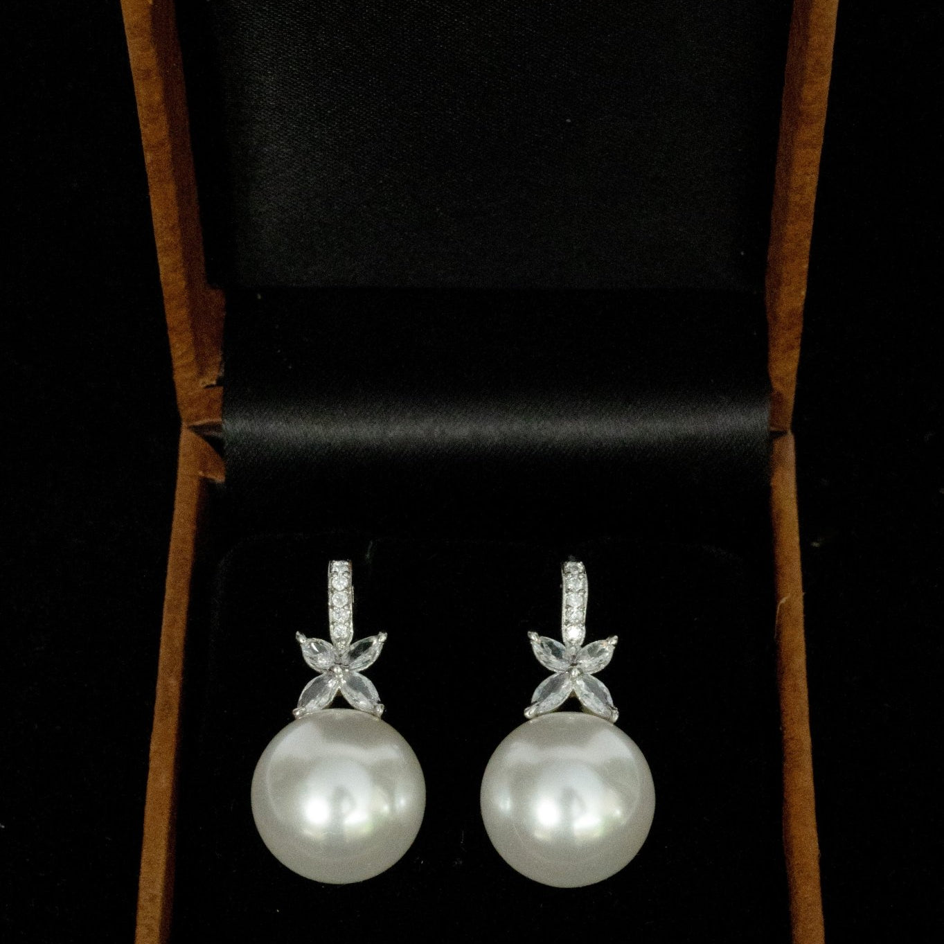 Luxe Pearl Drop Earrings - Suramya
