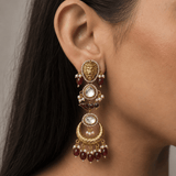 Maharani Lion Motif Chandbalis - Suramya Designs