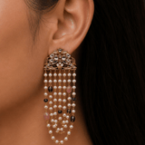 Meher Pearl Cascade Earrings - Suramya Designs