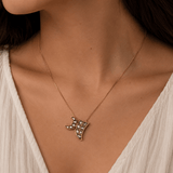 Moonlit Dagger Kundan Pendant Set - Suramya Designs