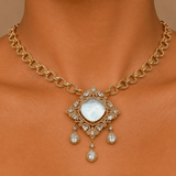 Moonstone & Victorian Necklace Set - Suramya