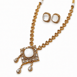 Moonstone & Victorian Necklace Set - Suramya Designs
