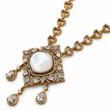 Moonstone & Victorian Necklace Set - Suramya Designs