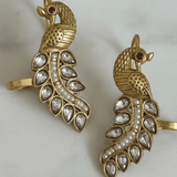 Peacock Ear Cuff Kundan and Feroza - Suramya