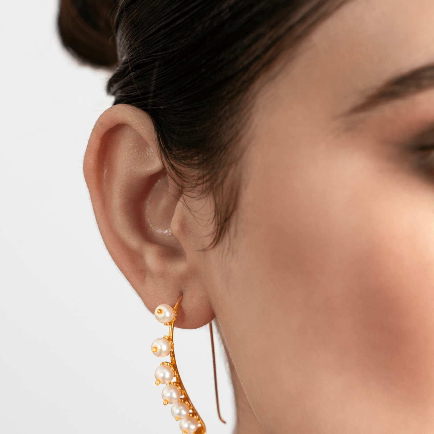 Pearl Hook Earrings - Suramya