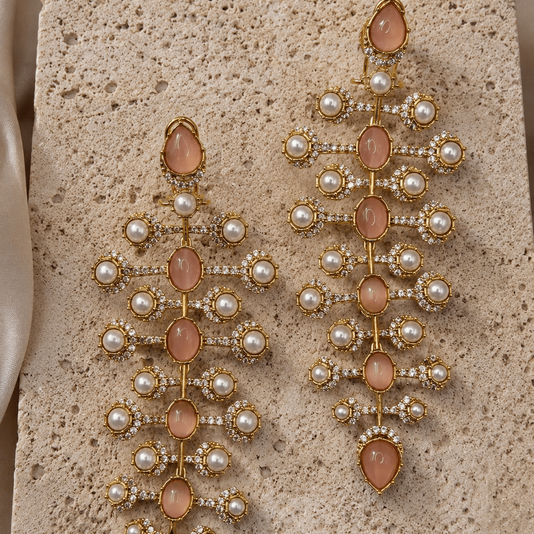 Pearl Vine Chandeliers - Suramya Designs
