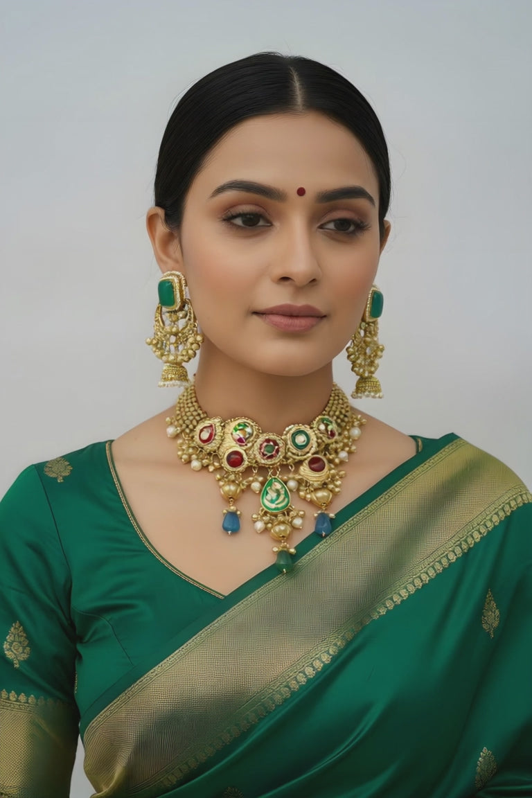 Royal Enamel Heritage Necklace Set